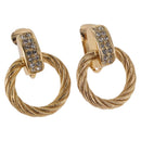 Christian Dior Earring metal Gold Tone Auth ka5252-1