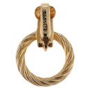Christian Dior Earring metal Gold Tone Auth ka5252-4