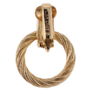 Christian Dior Earring metal Gold Tone Auth ka5252-8