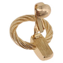 Christian Dior Earring metal Gold Tone Auth ka5252-9