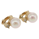 Christian Dior Earring metal Gold Tone Auth ka5253-1