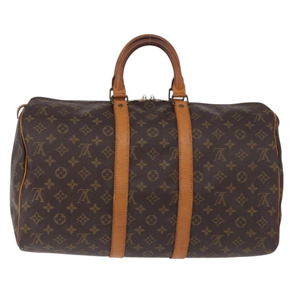 LOUIS VUITTON Monogram Keepall 45 Boston Bag M41428 LV Auth ka5254A