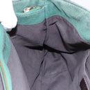 FENDI Hand Bag Leather Green Gold Auth ka5255-20