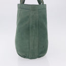FENDI Hand Bag Leather Green Gold Auth ka5255-4