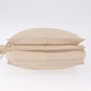 LOEWE Shoulder Bag Leather Ivory Silver Auth ka5256-5