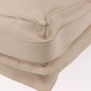 LOEWE Shoulder Bag Leather Ivory Silver Auth ka5256-9