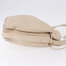 LOEWE Shoulder Bag Leather Ivory Silver Auth ka5256-3