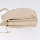 LOEWE Shoulder Bag Leather Ivory Silver Auth ka5256-4