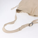 LOEWE Shoulder Bag Leather Ivory Silver Auth ka5256-8
