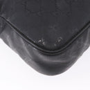 GUCCI GG implementation Business Bag PVC Silver Black 201480 Auth ka5257-15