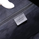 GUCCI GG implementation Business Bag PVC Silver Black 201480 Auth ka5257-18