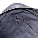 GUCCI GG implementation Business Bag PVC Silver Black 201480 Auth ka5257-21
