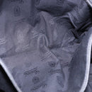 GUCCI GG implementation Business Bag PVC Silver Black 201480 Auth ka5257-22