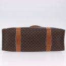 CELINE Macadam Canvas Shoulder Bag PVC Leather Brown Gold Auth ka5258-5
