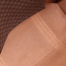 CELINE Macadam Canvas Shoulder Bag PVC Leather Brown Gold Auth ka5258-11