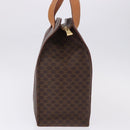 CELINE Macadam Canvas Shoulder Bag PVC Leather Brown Gold Auth ka5258-4