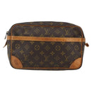 LOUIS VUITTON Monogram Compiegne 28 Clutch Bag M51845 LV Auth ka526-13
