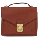 LOUIS VUITTON Epi Monceau 28 Hand Bag Brown M52123 LV Auth ka5261-13