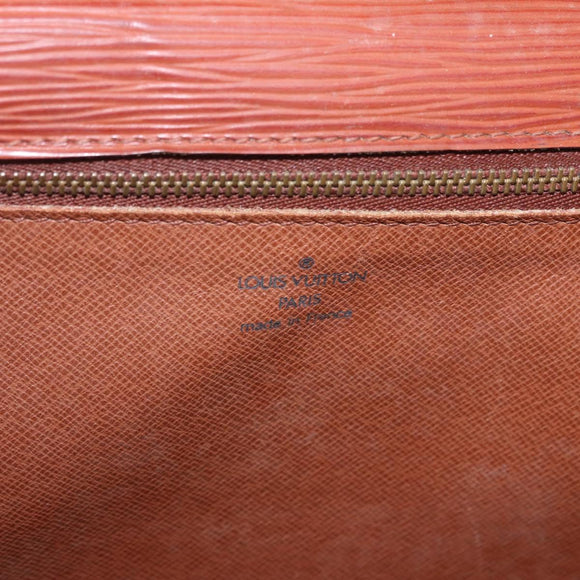 LOUIS VUITTON Epi Monceau 28 Hand Bag Brown M52123 LV Auth ka5261