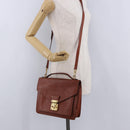 LOUIS VUITTON Epi Monceau 28 Hand Bag Brown M52123 LV Auth ka5261-28