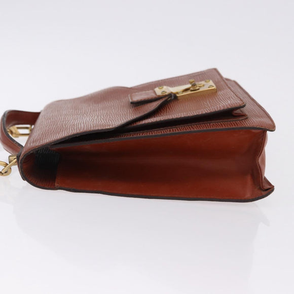 LOUIS VUITTON Epi Monceau 28 Hand Bag Brown M52123 LV Auth ka5261