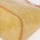 LOUIS VUITTON Monogram Vernis Houston Hand Bag Beige M91004 LV Auth ka5263-15