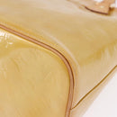 LOUIS VUITTON Monogram Vernis Houston Hand Bag Beige M91004 LV Auth ka5263-9