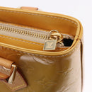 LOUIS VUITTON Monogram Vernis Houston Hand Bag Beige M91004 LV Auth ka5263-10