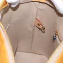 LOUIS VUITTON Monogram Vernis Houston Hand Bag Beige M91004 LV Auth ka5263-19