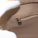 LOUIS VUITTON Monogram Vernis Houston Hand Bag Beige M91004 LV Auth ka5263-20