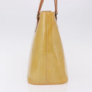 LOUIS VUITTON Monogram Vernis Houston Hand Bag Beige M91004 LV Auth ka5263-4