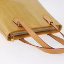 LOUIS VUITTON Monogram Vernis Houston Hand Bag Beige M91004 LV Auth ka5263-6