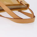 LOUIS VUITTON Monogram Vernis Houston Hand Bag Beige M91004 LV Auth ka5263-7