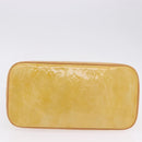 LOUIS VUITTON Monogram Vernis Houston Hand Bag Beige M91004 LV Auth ka5263-5