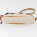 GUCCI GG Supreme Shoulder Bag PVC White Gold 201447 Auth ka5265-6