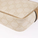 GUCCI GG Supreme Shoulder Bag PVC White Gold 201447 Auth ka5265-18