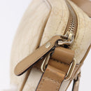 GUCCI GG Supreme Shoulder Bag PVC White Gold 201447 Auth ka5265-10