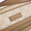 GUCCI GG Supreme Shoulder Bag PVC White Gold 201447 Auth ka5265-19