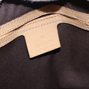 GUCCI GG Supreme Shoulder Bag PVC White Gold 201447 Auth ka5265-20