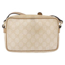 GUCCI GG Supreme Shoulder Bag PVC White Gold 201447 Auth ka5265-2