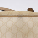 GUCCI GG Supreme Shoulder Bag PVC White Gold 201447 Auth ka5265-3