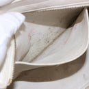 SAINT LAURENT Leather Baby Kabas Hand Bag 2way Beige Gold Auth ka5267-11