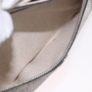 GUCCI GG Supreme Waist bag PVC White Silver 353435 Auth ka5268A-24