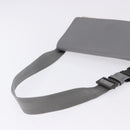 GUCCI GG Supreme Waist bag PVC White Silver 353435 Auth ka5268A-7