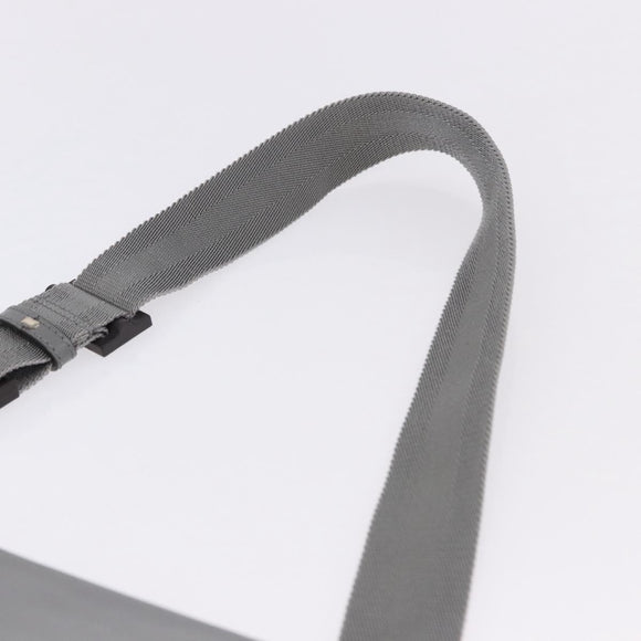 GUCCI GG Supreme Waist bag PVC White Silver 353435 Auth ka5268A