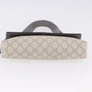 GUCCI GG Supreme Waist bag PVC White Silver 353435 Auth ka5268A-5