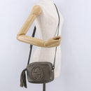 GUCCI Shoulder Bag Leather Champagne Gold 308364 Auth ka5269-21