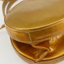 LOEWE Hand Bag Patent leather 2way Gold Auth ka527-17