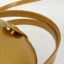 LOEWE Hand Bag Patent leather 2way Gold Auth ka527-14