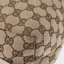 GUCCI GG Canvas Hand Bag Beige 124542 0416 Auth ka5270-9